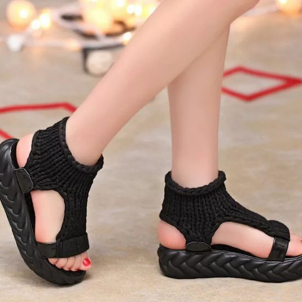 Women Gladiator Sandals Summer Flat Shoes